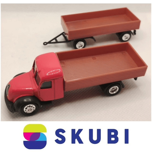Kamion Magirus S7500 s vlečkou - model 1:87 H0
