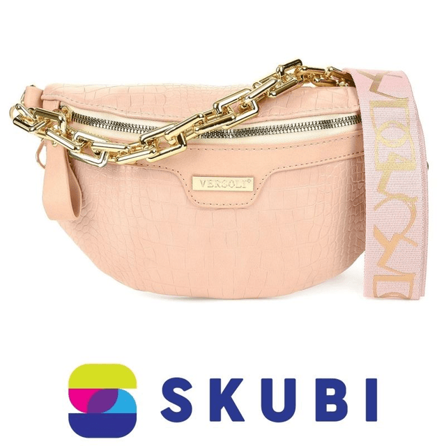 Versoli TR-23 Beige Dámská ledvinka z eko kůže béžová