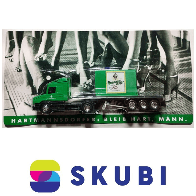 Reklamní kamion s návěsem - Scania - Hartmannsdorfer Pils - model 1:87 H0