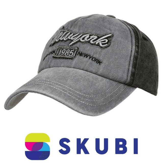 Versoli Kšiltovka Unisex s nášivkou Newyork šedá CZ-M-60grey