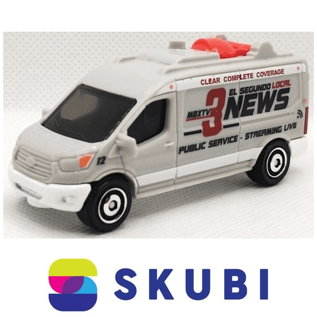 2014 FORD TRANSIT MBX TV 3 NEWS VAN - MATCHBOX
