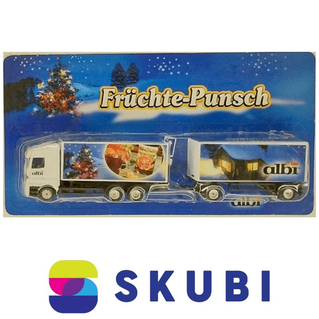 Reklamní kamion s vlekem - Mercedes Benz Actros - ALBI Früchte Punsch - model 1:87 H0
