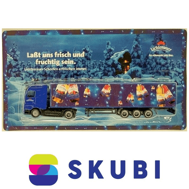 Reklamní kamion s návěsem Mercedes Actros - Lichtenauer - model 1:87 H0