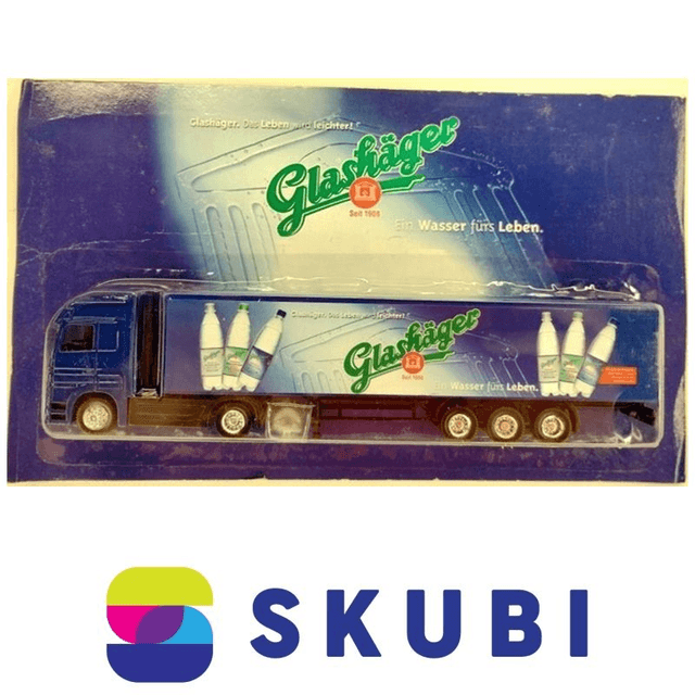Reklamní kamion s návěsem Mercedes Actros - Glashäger - model 1:87 H0