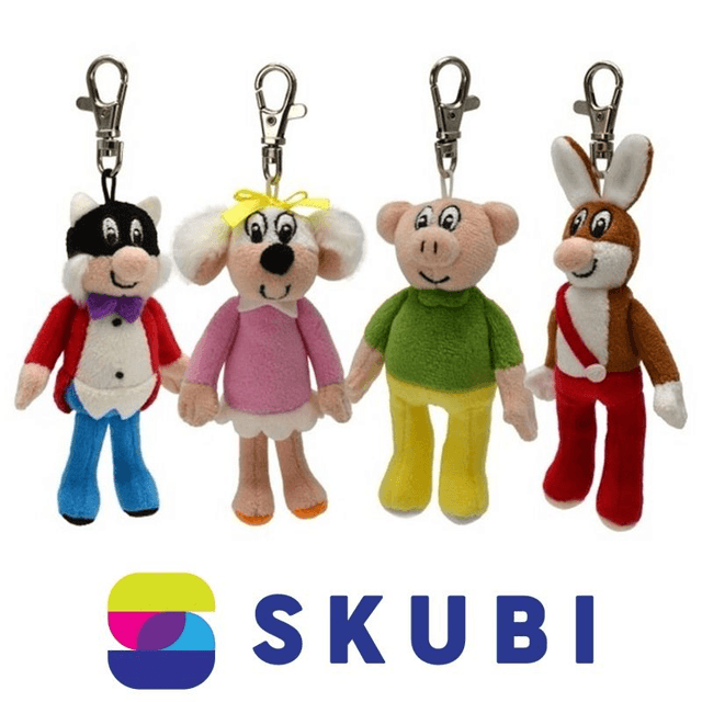 Sada Čtyřlístek - Myšpulín, Fifinka, Bobík, Pinďa - na karabince
