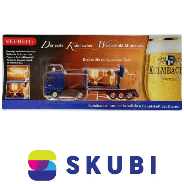 Reklamní kamion s návěsem MAN - KULMBACHER - Wechselbild-Minitruck - model 1:87 H0