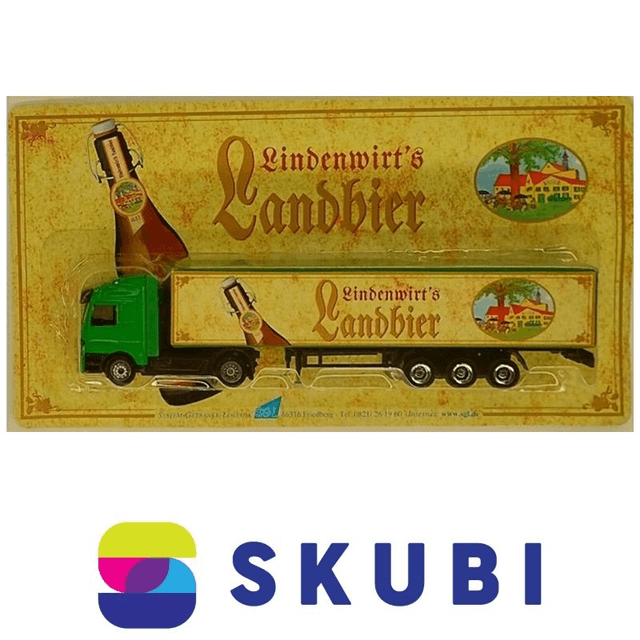Reklamní kamion s návěsem Mercedes Actros - Lindenwirt´s Landbier - model 1:87 H0