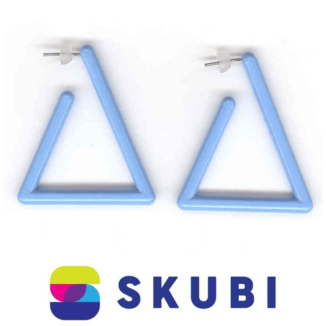 RETRO NÁUŠNICE PLASTOVÉ - TRIANGL - 4.5 CM (č. 144)