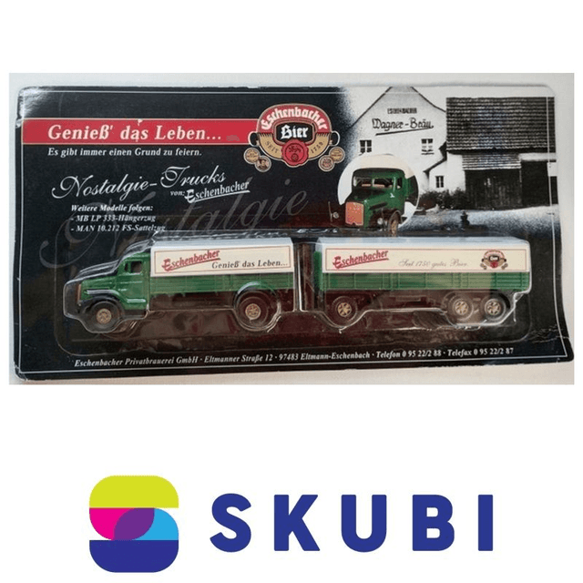 Reklamní kamion s vlekem - MAN Diesel Oldtimer - Eschenbacher - model 1:87 H0