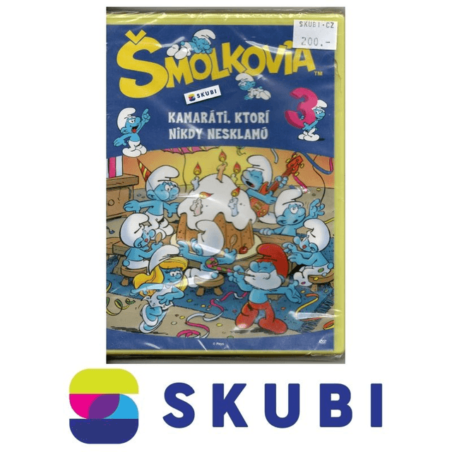 DVD Šmoulové / Šmolkovia 3 - Kamaráti, ktorí nikdy nesklamú - česky, slovensky