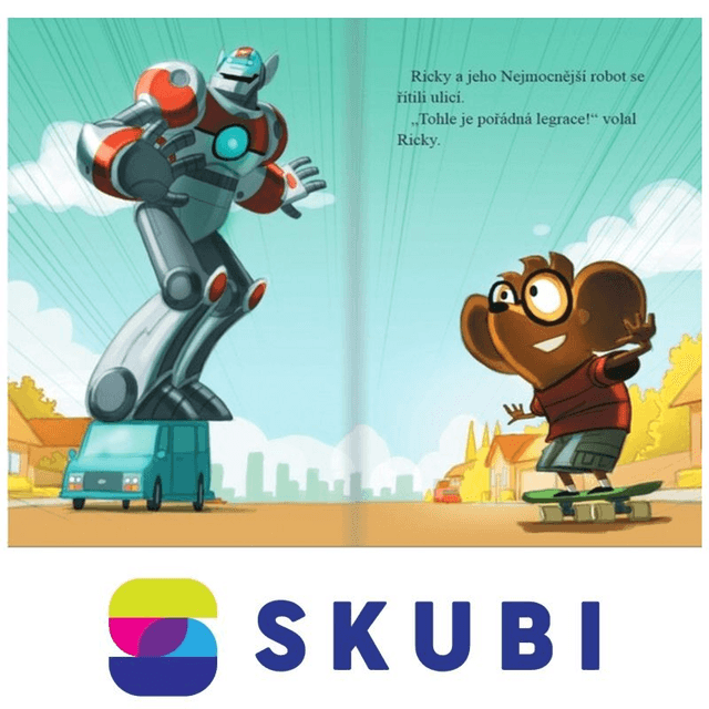 Kniha Nejmocnější robot Rickyho Ricotty vs. mechanické opice z Marsu - Dav Pilkey