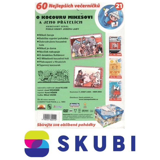 DVD Josef Lada - Animovaný seriál O kocouru Mikešovi a jeho přátelích 2